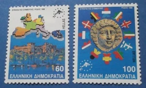 Consiglio Europeo 1988 MNH Moneta del Castello dei Cavalieri di Rodi Mappa e... - Foto 1 di 1