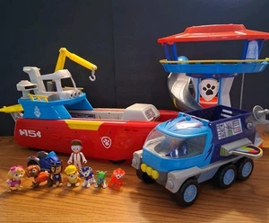 Paw Patrol Lot - Sea Patroller, Fahrzeug, ATV, Base & Figuren - funktionstüchtig - Bild 1 von 22