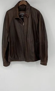 Wilsons Leather Mens Brown Long Sleeve Pockets Full-Zip Jacket Size XXL - Picture 1 of 8