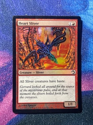 Heart Sliver -Foil Light Play MTG Premium Deck Series: Slivers - Image 1 of 2