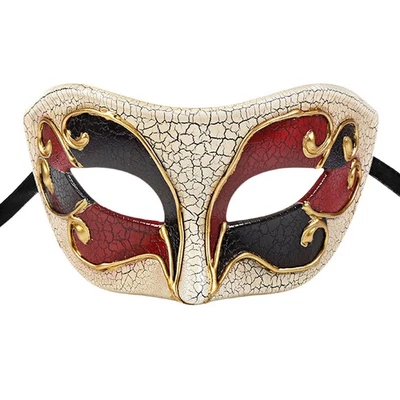 Men Vintage Phantom of the Opera Eye Mask Venetian Costume Masquerade Party Mask - Image 1 of 4