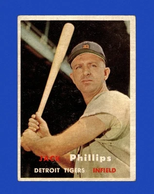 1957 Topps Set-Break #307 Jack D. Phillips VG-VGEX (crease) *GMCARDS* - Image 1 of 2