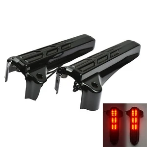 Front Lower Fork Leg Covers LED Light Fit For Harley Touring FLH FLHR FLHX 14-21 - Picture 1 of 9