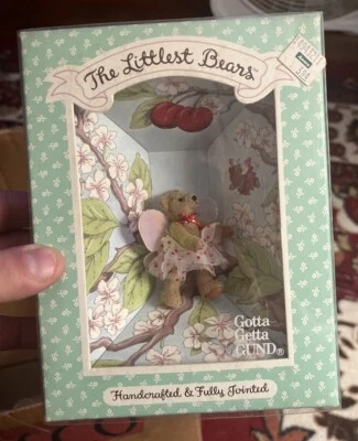 Littlest Bears by Gund #7013 CHERRY TREE FAERIE, 2.5" NEW from Retail Store  - Image 1 of 2