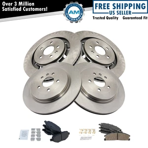 Front & Rear Premium Posi Ceramic Disc Brake Pads & Rotors for Ford Lincoln - Picture 1 of 7