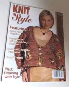 RARE - Knit 'N Style Magazine April 2003 Issue 124 - Foto 1 di 1