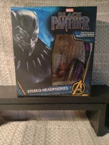 ¡Auriculares estéreo MARVEL BLACK PANTHER! ¡Diademas plegables! HP-0393-NEGRO P - Imagen 1 de 3