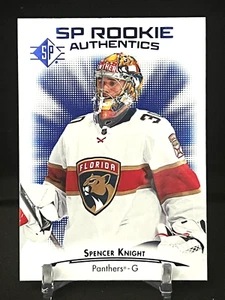 2021-22 SP Hockey SP Rookie Authentics Blue Spencer Knight #110 Panthers RC - Picture 1 of 2