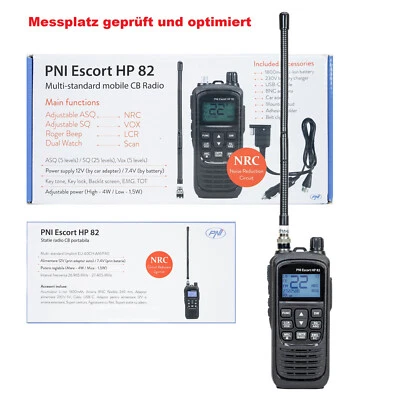 PNI Escort HP 82 Multi CB Handfunkgerät, NRC, VOX, KFZ-Adap Messplatz optimiert - Bild 1 von 4
