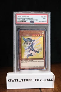 PSA 9 Dark Magician Girl LART-EN019 The Lost Art Promotion Limited Edition - Picture 1 of 2
