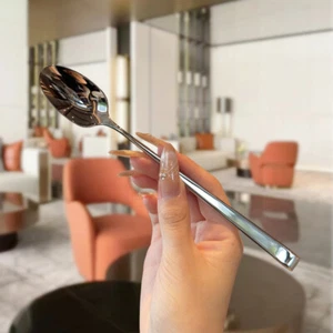 Rete cucchiaio tondo acciaio inox rosso oro cena manico lungo agitatore Desse_r1 - Foto 1 di 12
