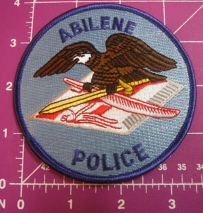 Abilene Texas Police Patch 4" rund - Bild 1 von 2