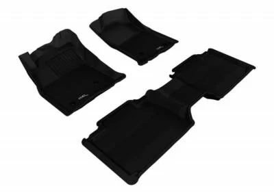 3D MAXpider 05-11 Fits Toyota Tacoma Access Cab 1st 2nd Row Black Floor Mat - Image 1 of 4
