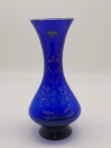 LUCKA Glasvase Kobaltblau - Bild 1 von 5