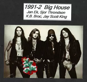 1991-2 Banda Punk Canadiense "Big House" Autografiada RCA 6"x 4" B/N Postal - Imagen 1 de 3
