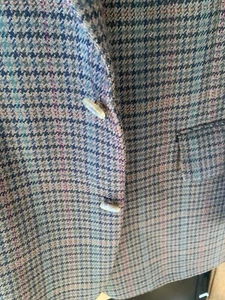 Nordstroms Country Britches Brown Black Red Green Check Sport Coat 40 L - Picture 1 of 9