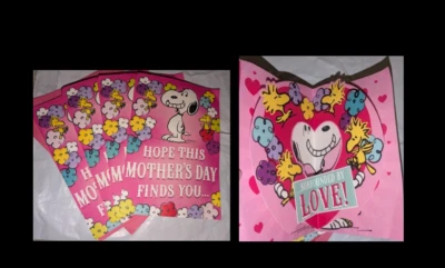 Hallmark 3D Cards Peanuts Snoopy & Woodstock Lot of 4 Mother's Day   - NEW - Image 1 of 4