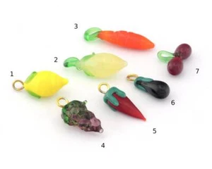 Fruit Murano Glass Charms Pendant Add on charm Beads Bracelet Necklace 4740-04 - Picture 1 of 3