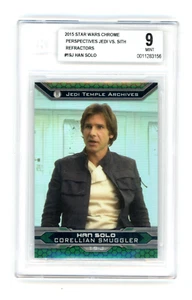 Han Solo 2015 Topps Star Wars Chrome Perspectives Jedi vs Sith Refractors BGS 9 - Bild 1 von 2