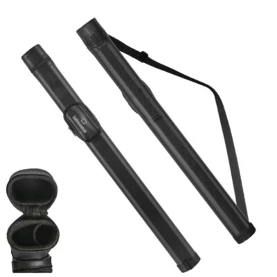 ‎HOMESEASON Leather Pool Cue Case W/External Pocket Carry Bag for 58" 1/2 Billiard Cue Stick