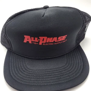 Gorra All-Phase Electric Supply Company malla negra Snapback de colección B28D - Imagen 1 de 5