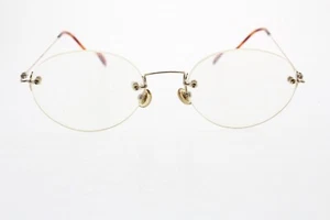 Marchon Superthin 9 Eyeglasses Antique Gep 48/19-140 mm Tortoise Rimless Japan - Picture 1 of 8