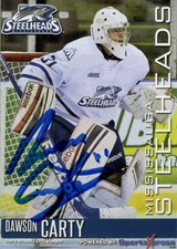 2013/14 Mississauga Steelheads Autographed - DAWSON CARTY (g)