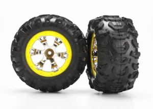 TRAXXAS 7276 Gomme e Cerchi Geode 2.2 Yellow/TRAXXAS TIRES & WHELLS GEODE YELLOW - Foto 1 di 1