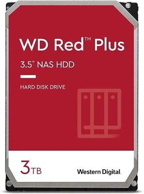 Western Digital 3TB WD Red Plus NAS Internal Hard Drive HDD - 3.5" - WD30EFRX - Image 1 of 4