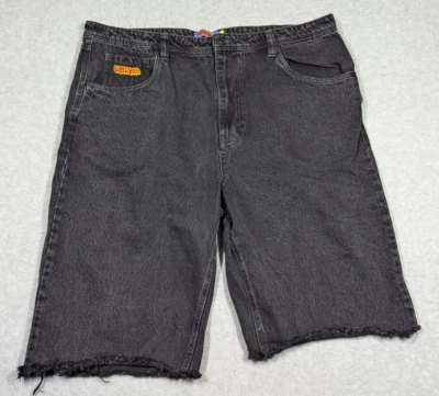 Empyre Men Shorts 40x12 Denim Baggy Relax Y2k Cutoff Grunge Skater Black - Image 1 of 4