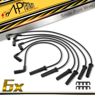 6x 7毫米火花塞电线套装适用于雪佛兰索罗德1500 Express 1500 GMC Sierra — 第 1/4 张图片