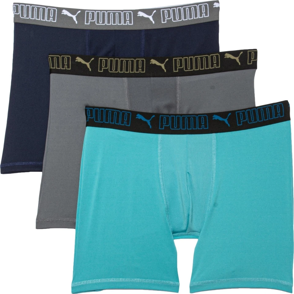 PACK DE 3 PUMA HOMBRE - PHY 233 381 - VERDE PALID XLARGE - CALZONCILLO BOXER ROPA INTERIOR Foto 1 de 1