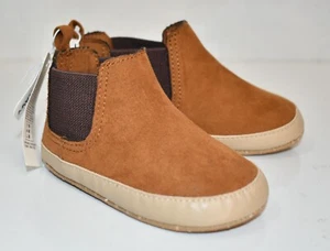 Old Navy Boots Shoes Size 0-3 Months Brown Boy's - Picture 1 of 7