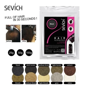 Hair Loss Care Powder Sevich Hair Building Fibers Refill Concealer 25/50//100g - Picture 1 of 22