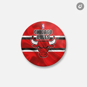 Chicago Bulls | imán decorativo redondo de 4"" X 4 - Imagen 1 de 2