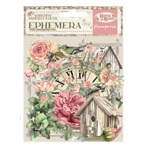 Stamperia HOUSE OF ROSES - EPHEMERA - 300GR - ADHESIVE CARDSTOCK - Picture 1 of 2