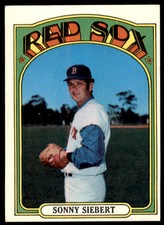 1972 Topps Sonny Siebert Boston Red Sox #290
