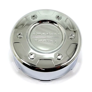American Racing Chrome Center Cap 5-1/4"OD 1-3/4"H Snap-In Closed-End 1645100041 - Picture 1 of 4