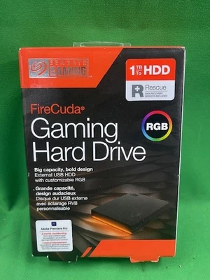 Seagate FireCuda 1TB External Gaming Hard Drive USB (F40029855) - Image 1 of 3