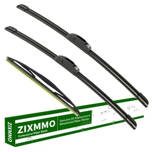 ZIXMMO 28"+14" windshield wiper blades with 14" Rear Wiper Blades Set Replace... - Picture 1 of 6