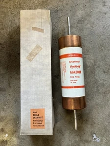 Gould Shawmut A6K600R 600V 600A, Amp Trap, Class RK-1 Fuse - Picture 1 of 7