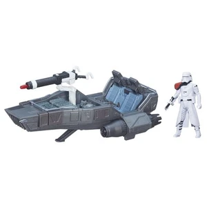Star Wars Vehicle Snowspeeder and Figure Snowtrooper HASBRO Disney Lucasfilm - Picture 1 of 2