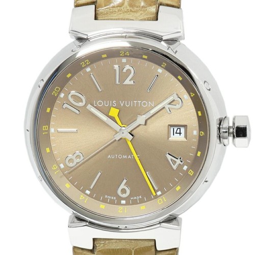 LOUIS VUITTON（LV） Orologio da polso uomo Louis Vuitton Tambour GMT Q1132 dal Giappone 82478K Authen