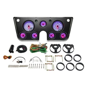 GlowShift Cluster Dashboard Panel Pod White 7-Gauge Package for 67-72 Chevy C10 - Picture 1 of 10
