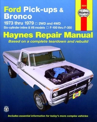 RTH - HAYNES Pick-ups - Bronco 73-79 Revue technique Haynes FORD Anglais Etat - NEUVE PORT R