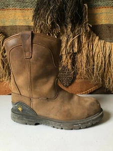 Herman Survivors Mens Steel Toe Waterproof Work Boot Brown Leather Size 9.5 - Picture 1 of 9