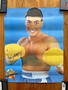 Jean Claude Van Damme Poster, Early 80s, Boxing, Boxer, Vintage, RARE - Imagen 1 de 6