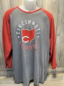 Pre Owned GENUINE MERCHANDISE Cincinnati Reds Red Baseball Big Red Machine Sz XL - Picture 1 of 6