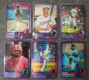 2022 Topps Heritage High Number Chrome Purple HOT BOX - CHOOSE YOUR PLAYER - Picture 1 of 4