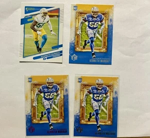 Panini Lot of 4 Kenneth Murray Los Angeles Chargers Football Cards (Z1) - Picture 1 of 3